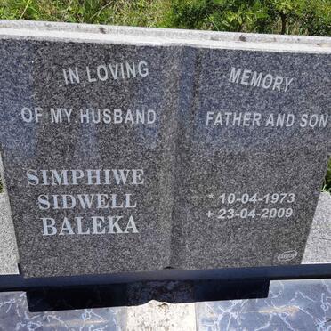 BALEKA Simphiwe Sidwell 1973-2009