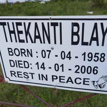 BLAYI Thekanti 1958-2006