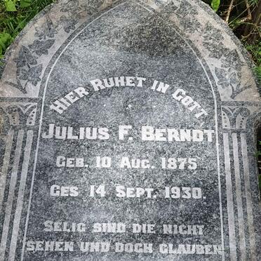 BERNDT Julius F. 1875-1930