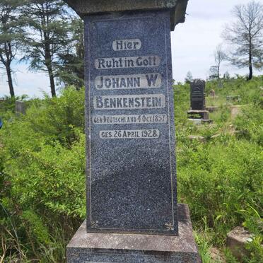 BENKENSTEIN Johann W. 1857-1928 &amp; Anna Maria BIRKHOLTZ 1876-1956