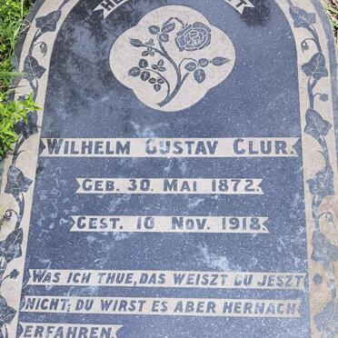 CLUR Wilhelm Gustav 1872-1918