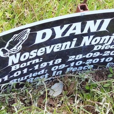 DYANI Noseveni Nonjalo 1918-2010