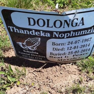 DOLONGA Thandeka Nophumzile 1967-2014