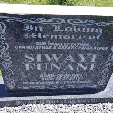 FUNANI Siwayi 1924-2015