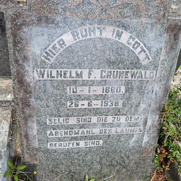 GRUNEWALD Wilhelm F. 1860-1938