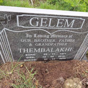 GELEM Thembalakhe 1971-2019