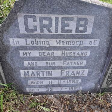 GRIEB Martin Franz 1890-1963