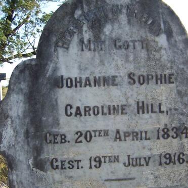 HILL Johanne Sophie Caroline 1834-1916