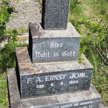 JOHL F.A. Ernst 1884-1919 