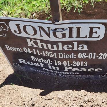 JONGILE Khulela 1954-2013