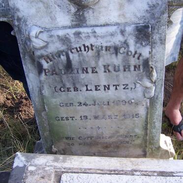 KUHN Pauline nee LENTZ 1890-1915