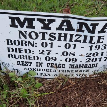 MYANA Notshizile 1933-2017