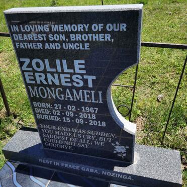 MONGAMELI Zolile Ernest 1967-2018