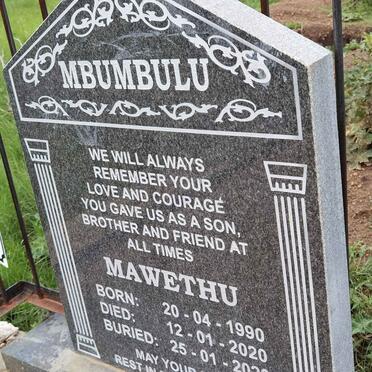 MBUMBULU Mawethu 1990-2020