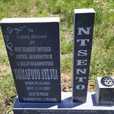 NTSENTO Nomafoto Sylvia 1955-2021