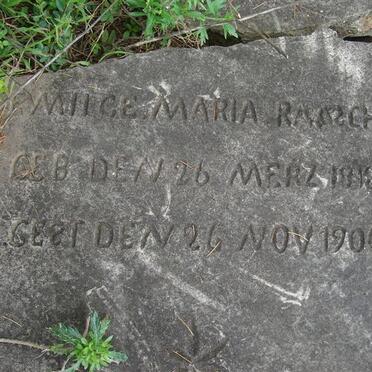 RAASCH Emil?? Maria 1880-1906