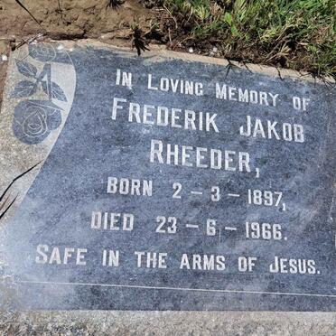 RHEEDER Frederik Jakob 1897-1966
