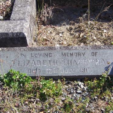 THACKWRAY Elizabeth -1917