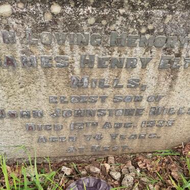 MILLS James Henry Elton -1935