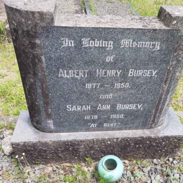 BURSEY Albert Henry 1877-1950 &amp; Sarah Ann 1878-1950 :: BURSEY Malcolm George 1911-1953