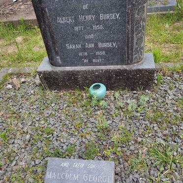 BURSEY Albert Henry 1877-1950 &amp; Sarah Ann 1878-1950 :: BURSEY Malcolm George 1911-1953