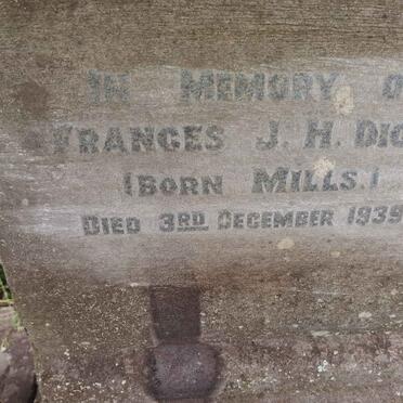 DICK Charles Herbert &amp; Frances J.H. MILLS -1939