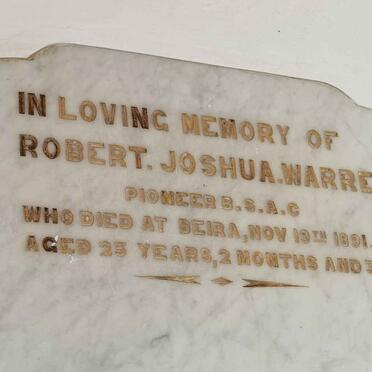 WARREN Robert Joshua -1891