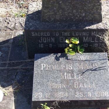 MILLS John Elton 1885-1973 &amp; Phyllis Mary BALL 1894-1988