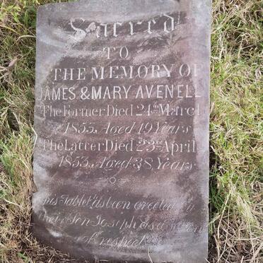 AVENELL James -1853 & Mary -1853