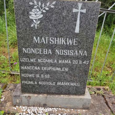 MATSHIKWE Nonceba Nosisana 1942-1959