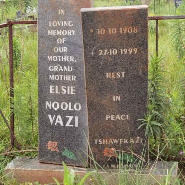 VAZI Elsie Nqolo 1908-1999