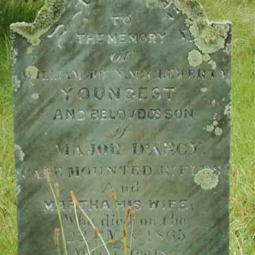D'ARCY William John McCleoerty -1865