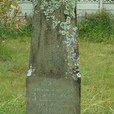 HAINS William -1869 &amp; Elizabeth -1858