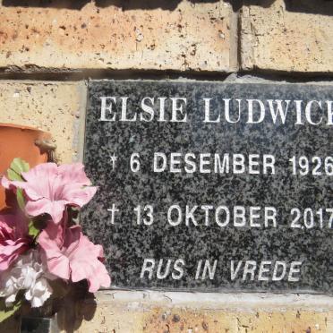 LUDWICK Elsie 1926-2017