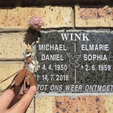 WINK Michael Daniel 1950-2018 &amp; Elmarie Sophia 1959-
