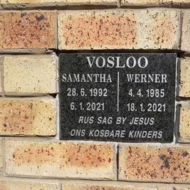 VOSLOO Werner 1985-2021 &amp; Samantha 1992-2021