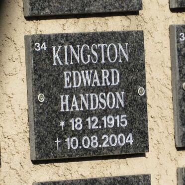 KINGSTON Edward Handson 1915-2004