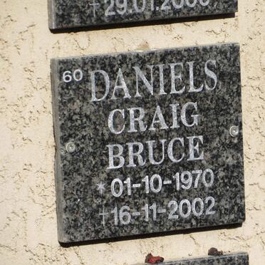 DANIELS Craig Bruce 1970-2002