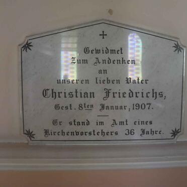 FRIEDRICHS Christian -1907