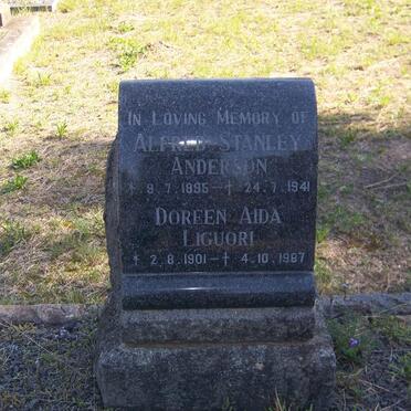 ANDERSON Alfred Stanley 1895-1941 &amp; Doreen Aida Liguori 1901-1987