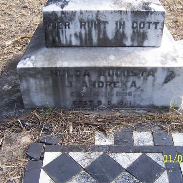 ANDREKA Hulda Auguste J. 1896-1901