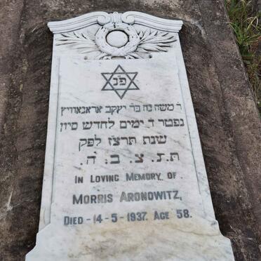 ARONOWITZ Morris -1937