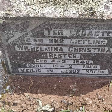 BESTER Wilhelmina Christina 1948-1950