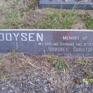 BOOYSEN Johannes Christoffel 1899-1968