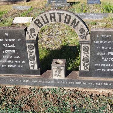 BURTON John William -1969 & Regina -1980