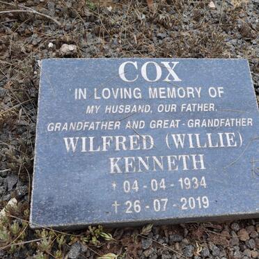 COX Wilfred Kenneth 1934-2019
