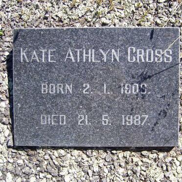 CROSS Kate Athlyn 1903-1987