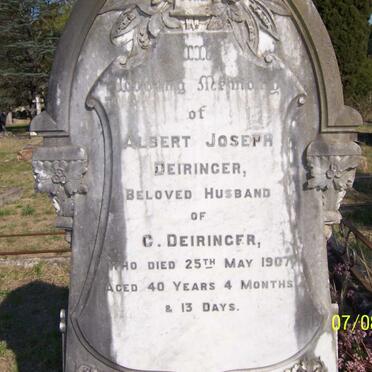 DEIRINGER Albert Joseph -1907