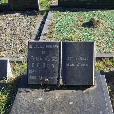 DIXON Eliza Alice C.C. 1880-1977