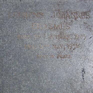 ERASMUS Lourens Johannes 1905-1956